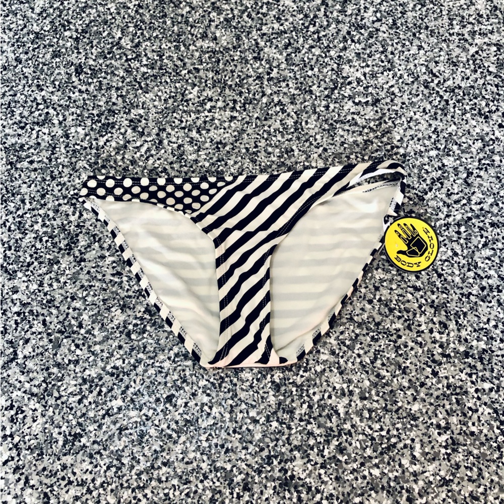 Body Glove ✦ Black & White Bikini Bottom (XS)
